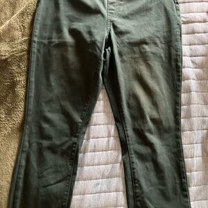 Uniqlo Women's Dark Green Straight Leg Jeans